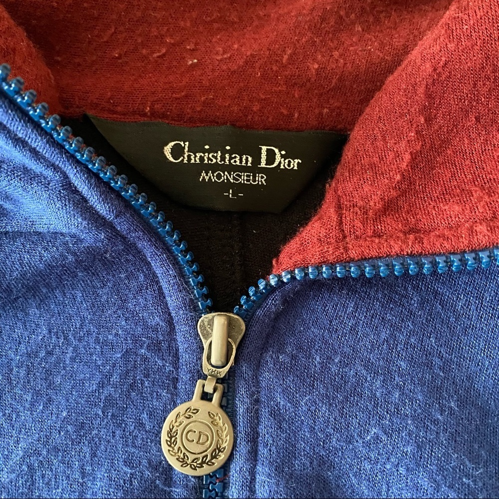CHRISTIAN DIOR Vintage half zip embroidered colo - Picture 3 of 6